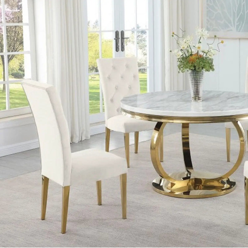 Modern Design Upholstered Dining Chair (Set of 2)