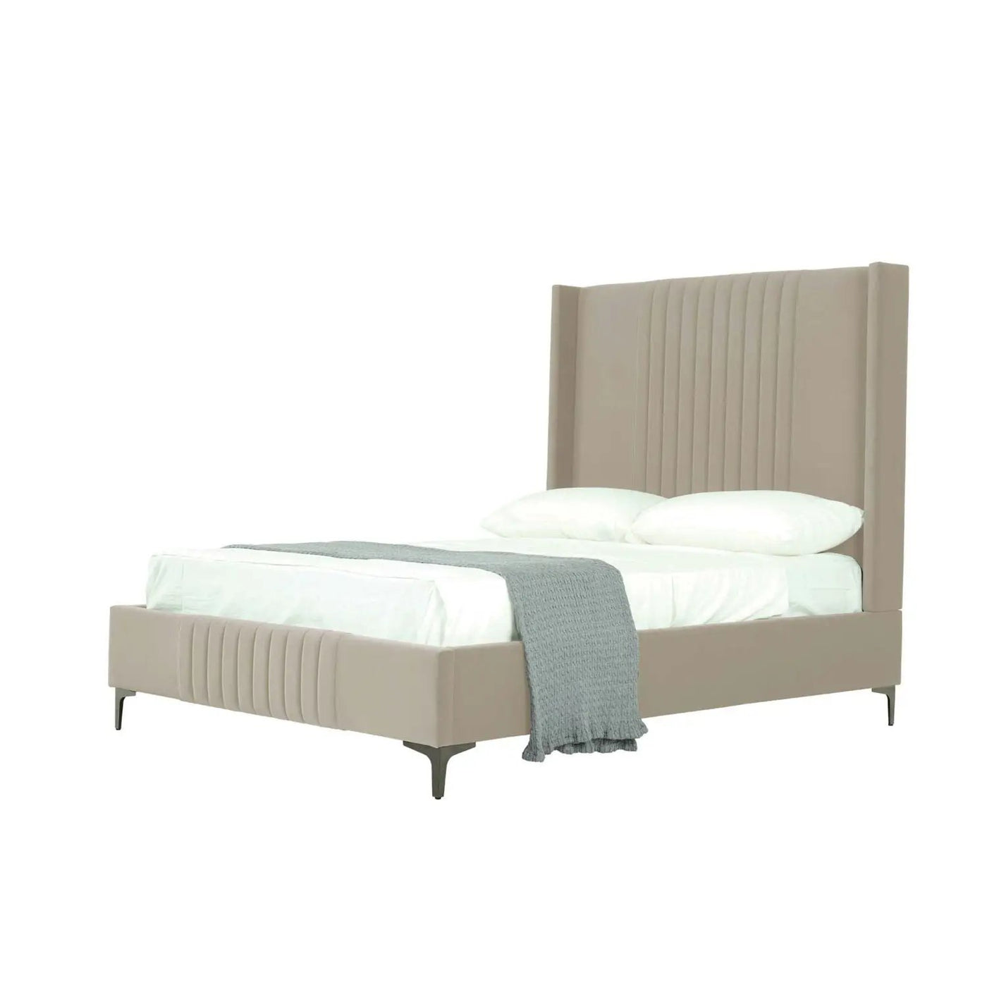 Promenade - Bed With Upholstered Headboard And Slats by HouseOfZazla