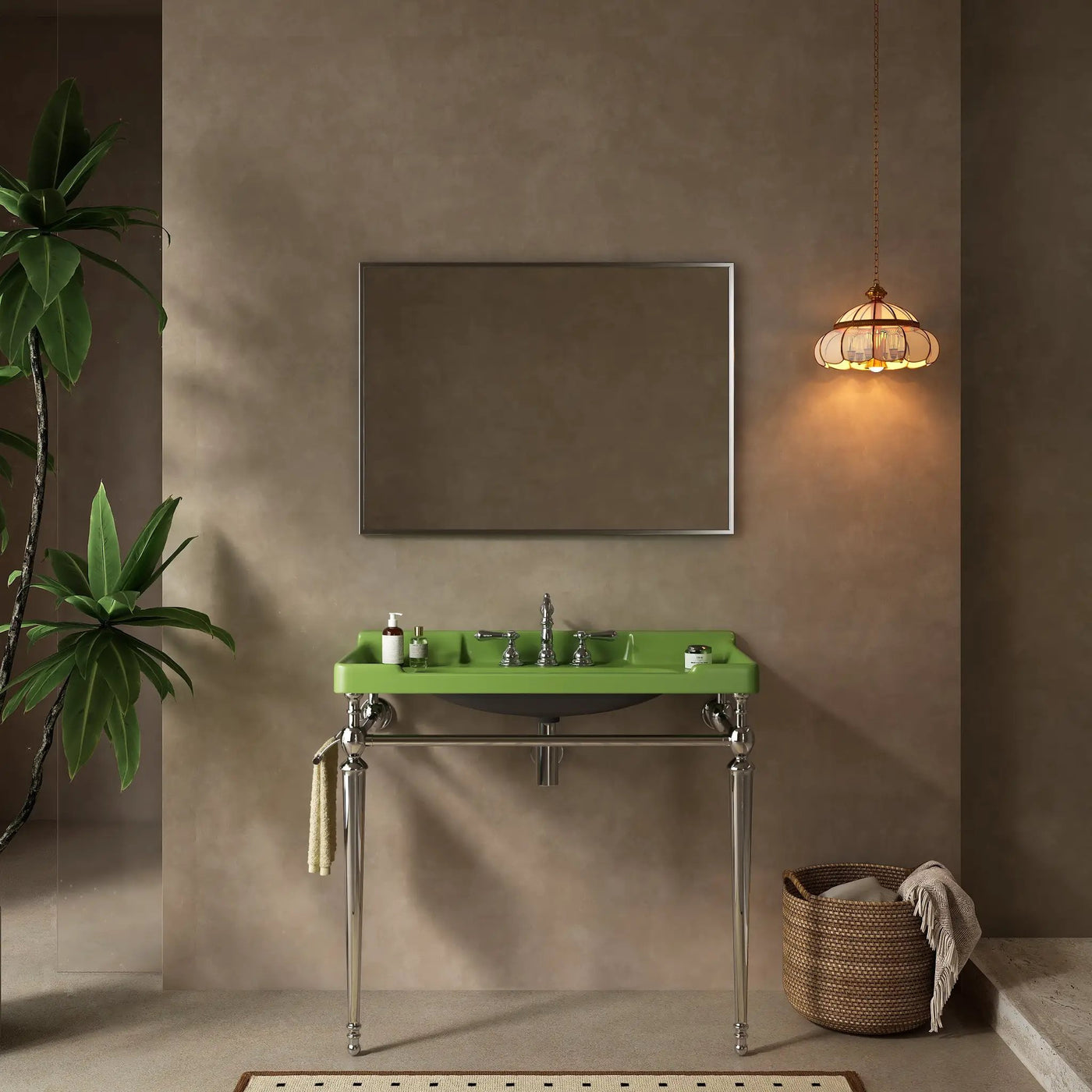 VICI 36" Bathroom Console Sink, Wall-Mounted by HouseOfZazla