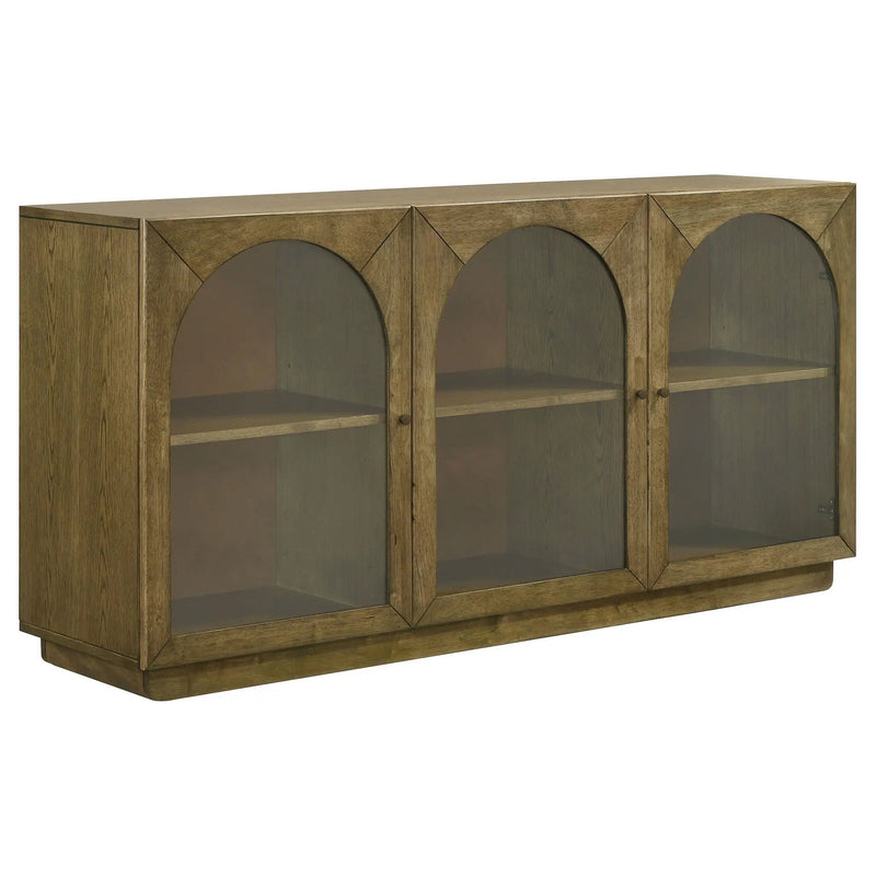 Castlewood 71-inch Dining Sideboard Buffet Server Brown Oak by Unique Piece Furniture