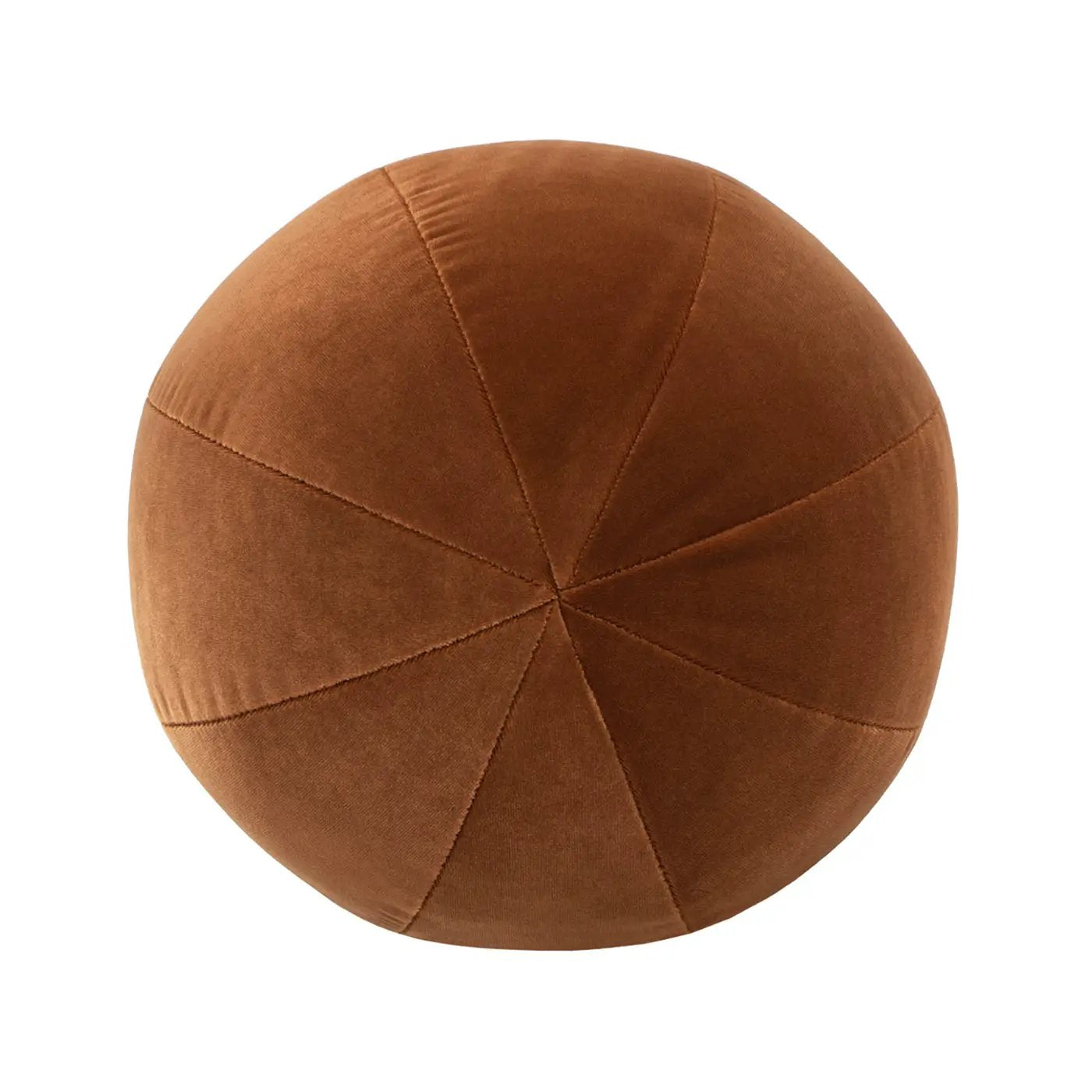 Luna 12" Round Sphere Accent Ball Throw Pillow - Burnt by HouseOfZazla