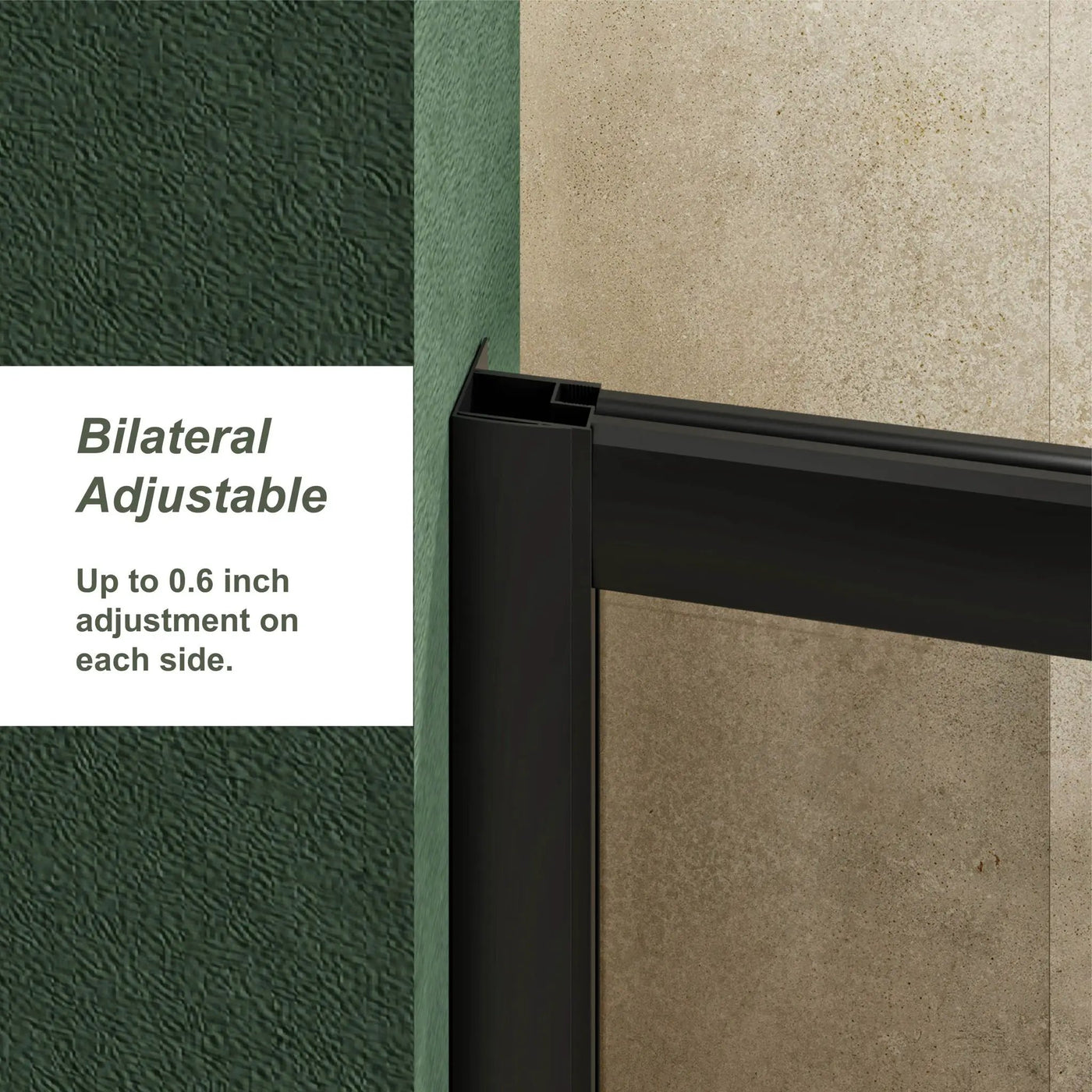 Single Sliding Shower Door, Thick Clear Tempered Glass Shower Door With Stainless Steel Handle by HouseOfZazla