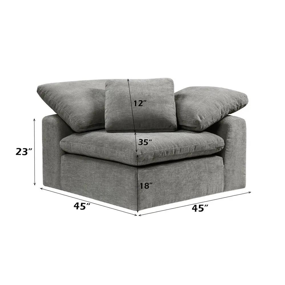 Naveen - Modular Wedge With Pillow by Unique Piece Furniture