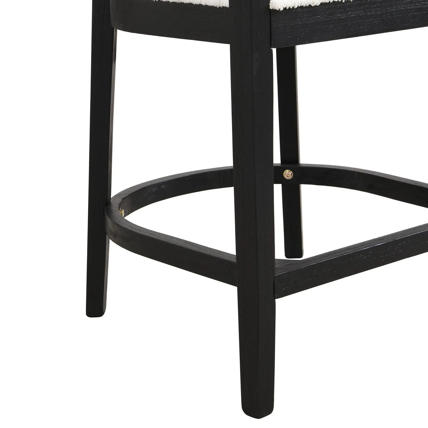 Modern Rubberwood Counter Stool Set With Upholstered Seats by HouseOfZazla