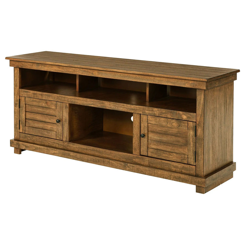 Payne 60-inch TV Stand Media Console Distressed Brown by Unique Piece Furniture