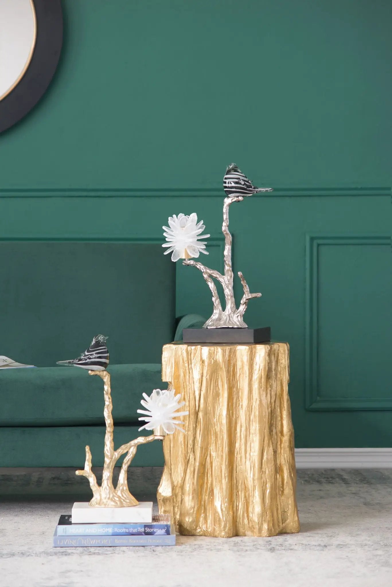 Aluminum Candle Holder With Marble Stand by HouseOfZazla