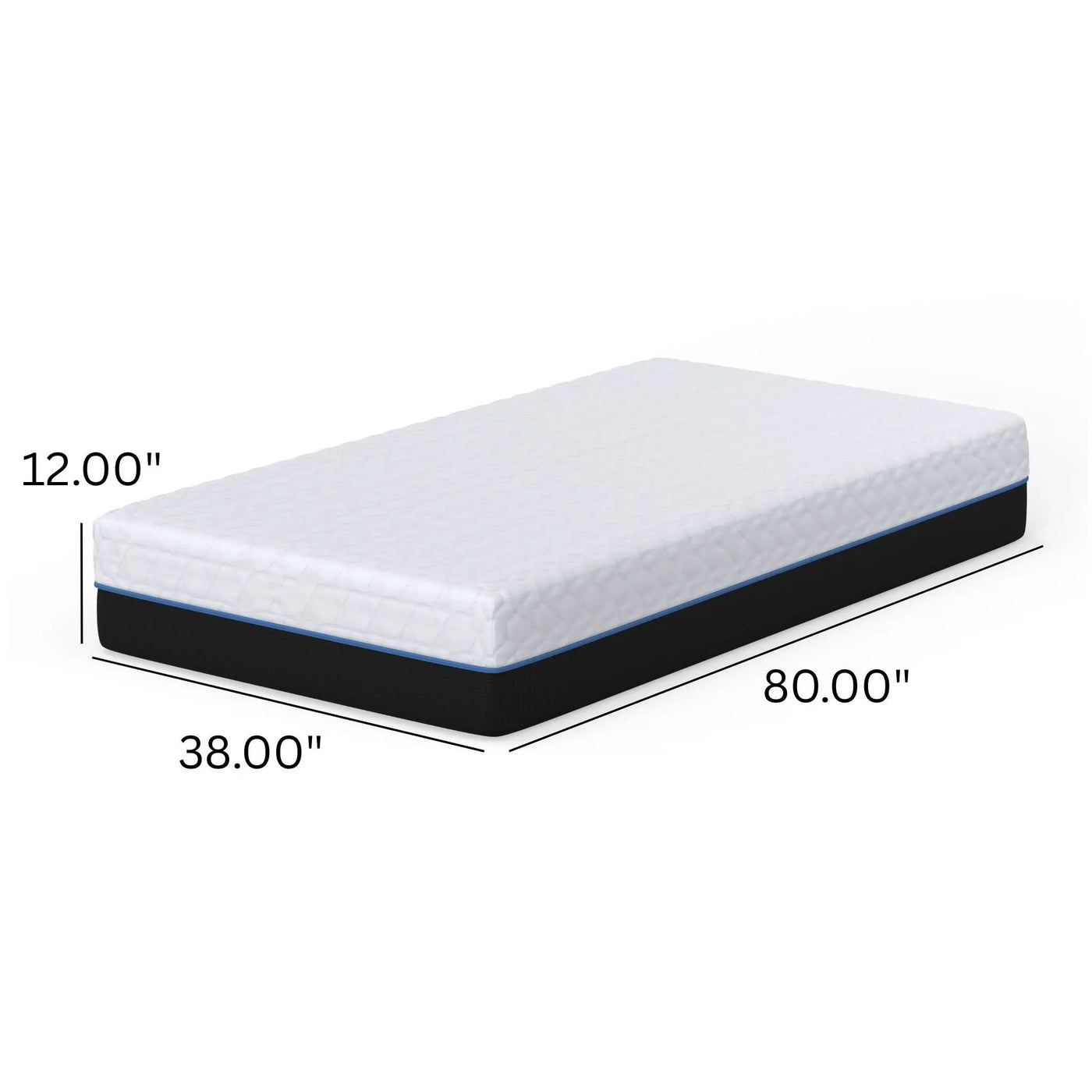 Copper Lux - 12" Soft Memory Foam Mattress With Phase Change Cooling Fabric by HouseOfZazla