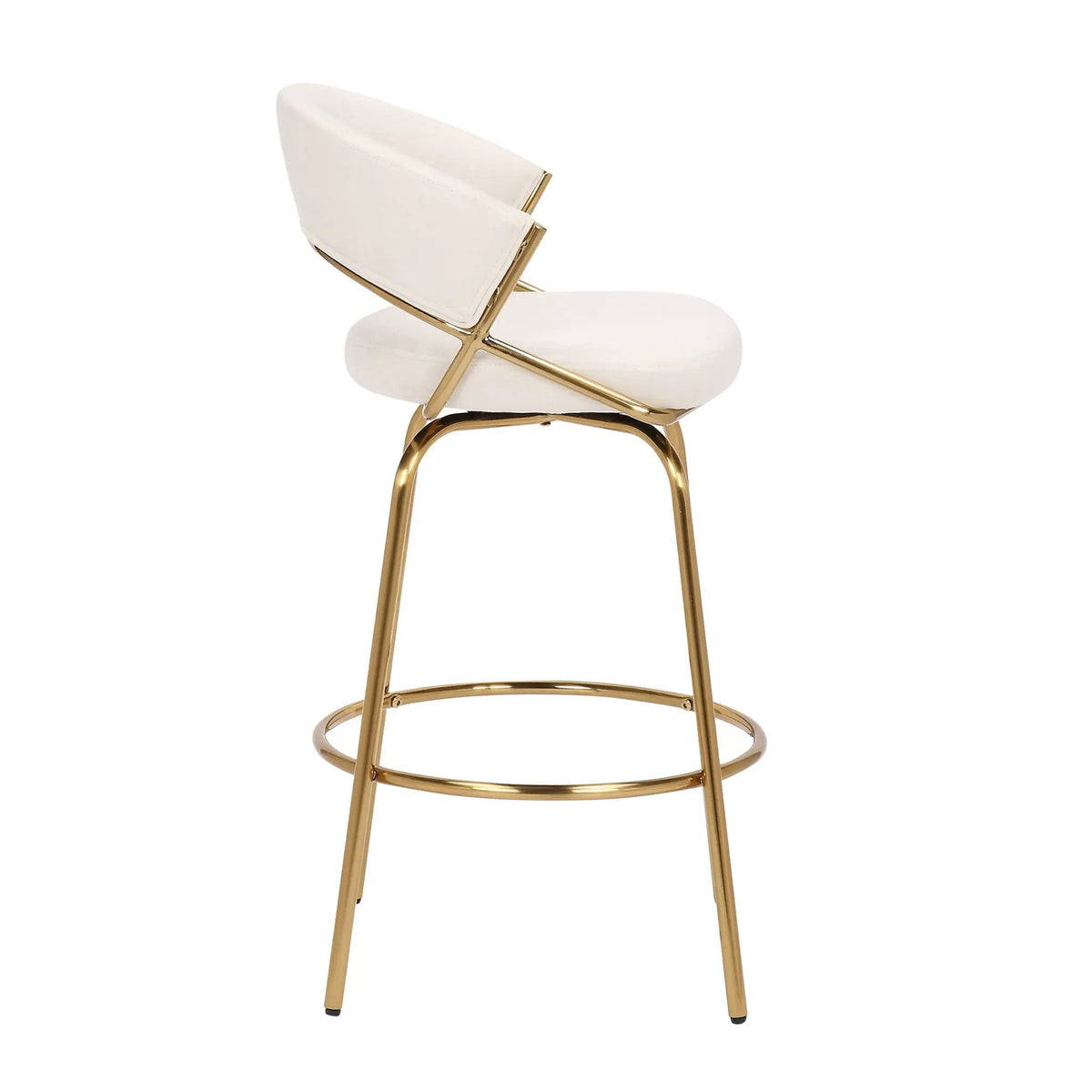 Jie - Glam Fixed Height Counter Stool (Set of 2) by HouseOfZazla