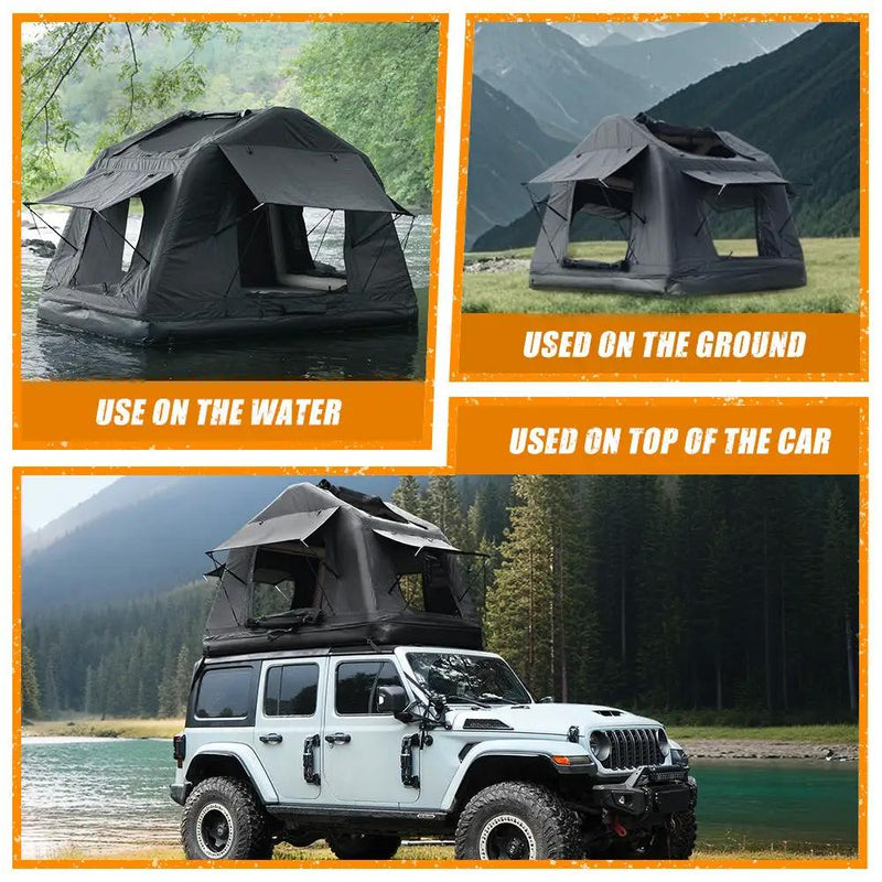 Foldable 2-3 People Amphibious Inflatable Car Roof Top Tent by HouseOfZazla
