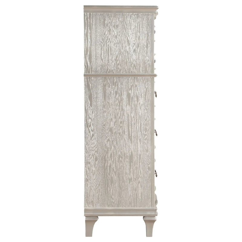 Katerina - 5 Drawer Chest With Hidden Drawer - Oak