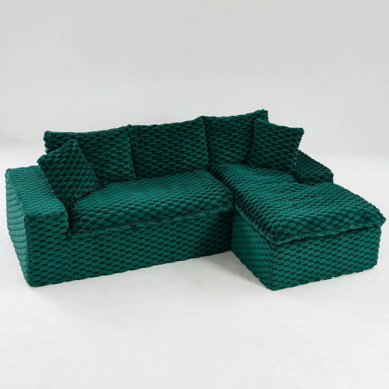 Modular Sofa, Convertible Twin Seat With Chaise Lounge by HouseOfZazla