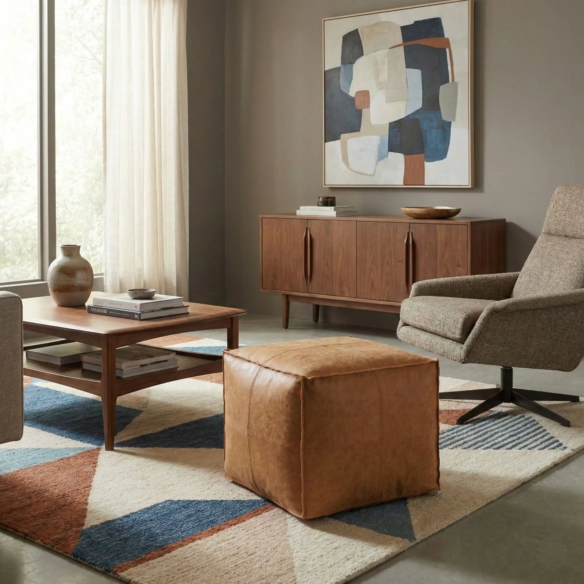 Brody - Versatile Square Pouf by Unique Piece Furniture
