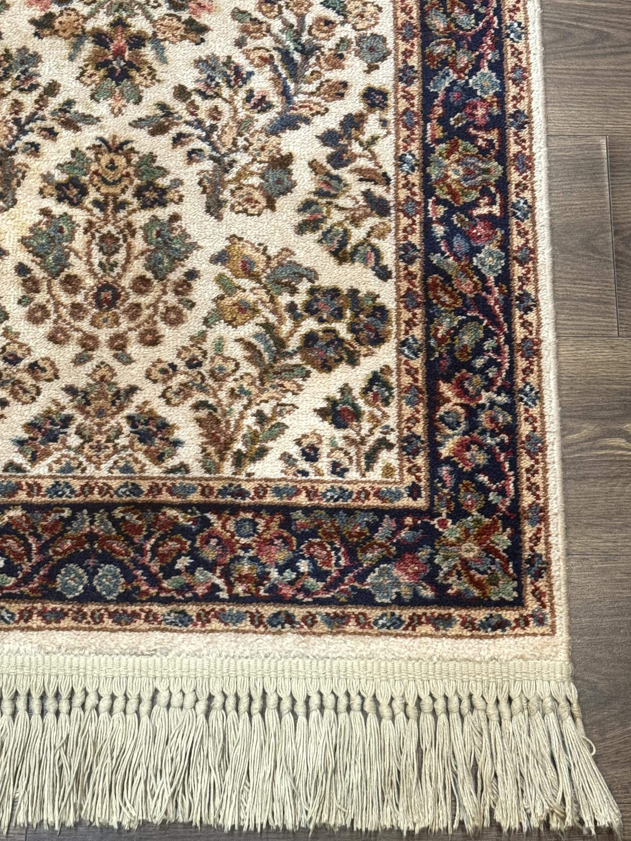 Karastan Rug 2x4, Ivory Sarouk #760, Vintage Wool Small Karastan Carpet, Original 700 Series, Discontinued by Jewel Rugs