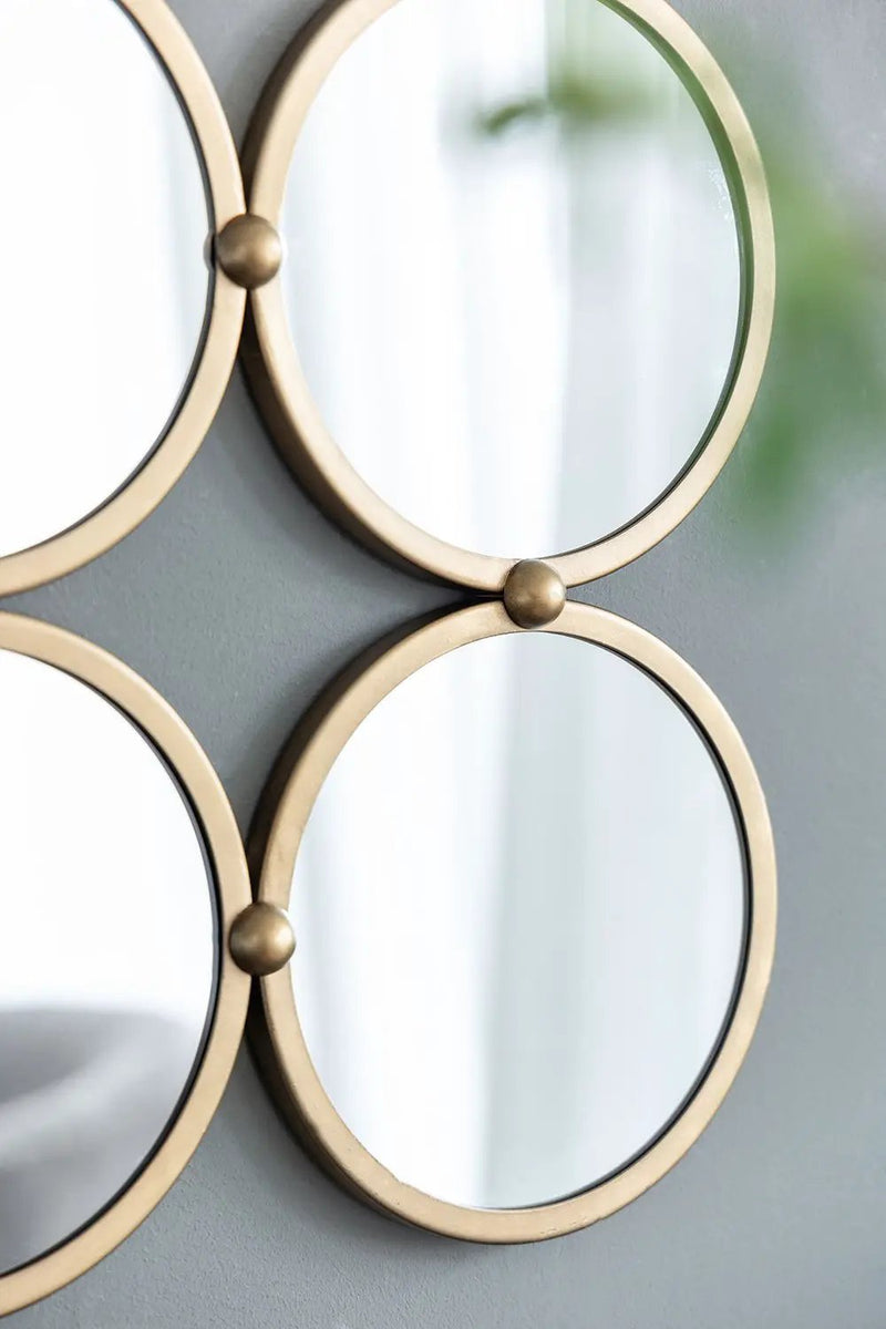 Contemporary Decorative Mirror With Mininalist Style For Bedroom, Liveroom & Entryway - Champagne by HouseOfZazla