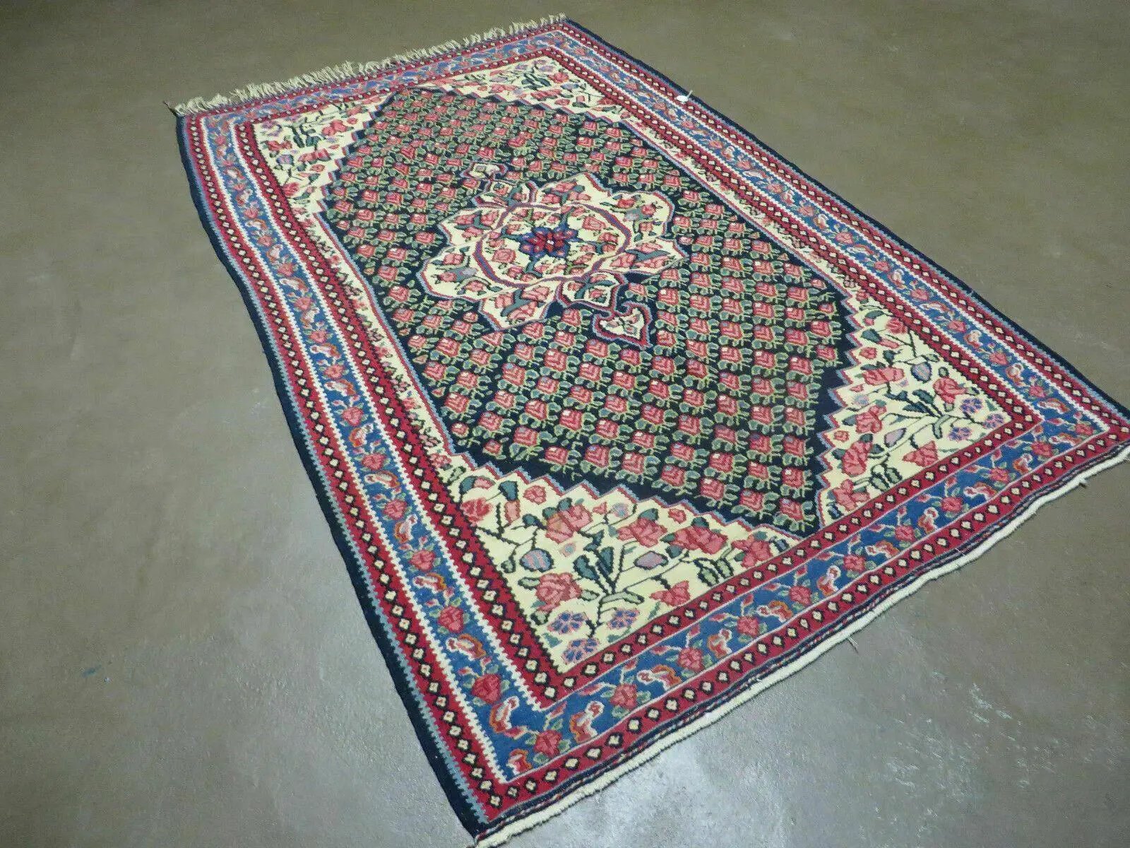 4' X 6' Vintage Handmade Turkish Flat weave Rug Tribal by Jewel Rugs