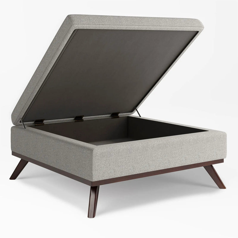 Owen - Multifunctional Square Coffee Table Storage Ottoman by Unique Piece Furniture