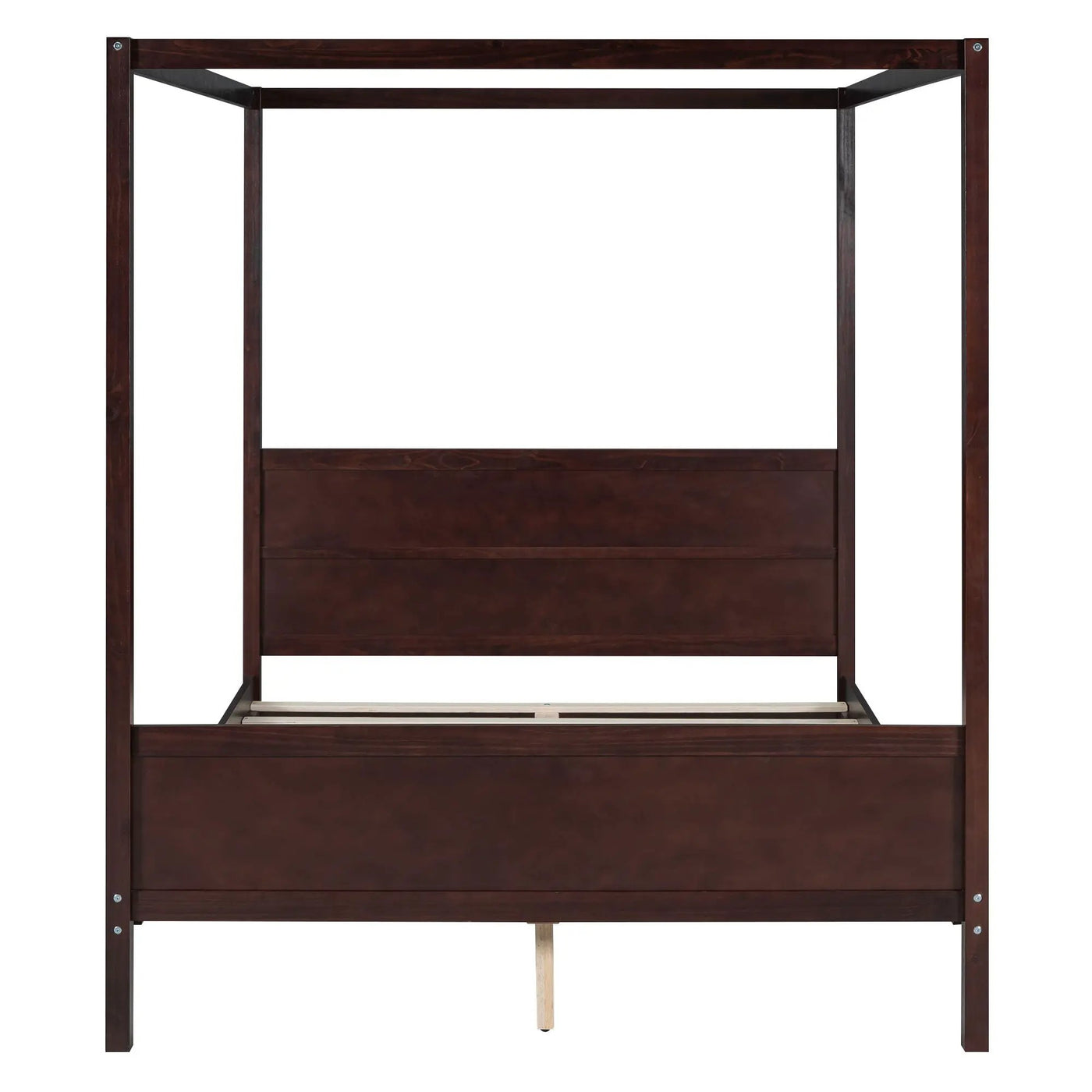 Canopy Platform Bed With Headboard And Footboard, Slat Support Leg by HouseOfZazla
