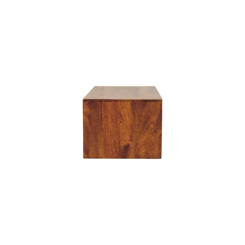 Lunar - 2 Drawer Wall Mounted Media Unit - Brown by HouseOfZazla