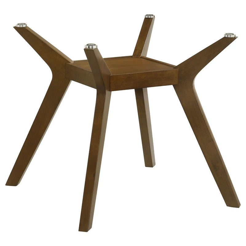 Paxton Square Wood Dining Table Base Brown by Unique Piece Furniture