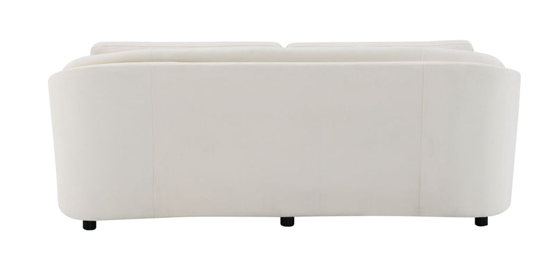 Mariko - Linen Sofa With 2 Toss Pillows - Beige by HouseOfZazla