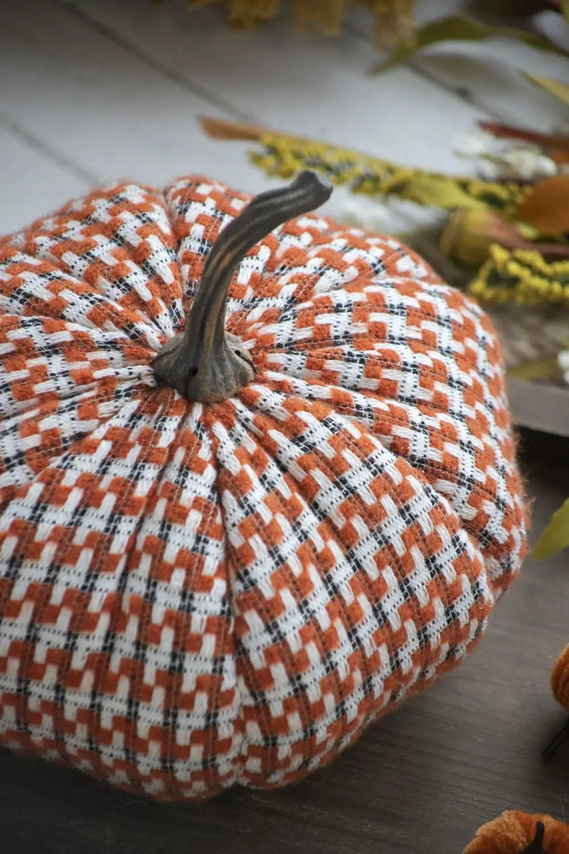 Pumpkin Ornament Decor For Holiday Harvest Festival Fall Festival & Thanksgiving (Set of 2) - Orange Multi by Unique Piece Furniture