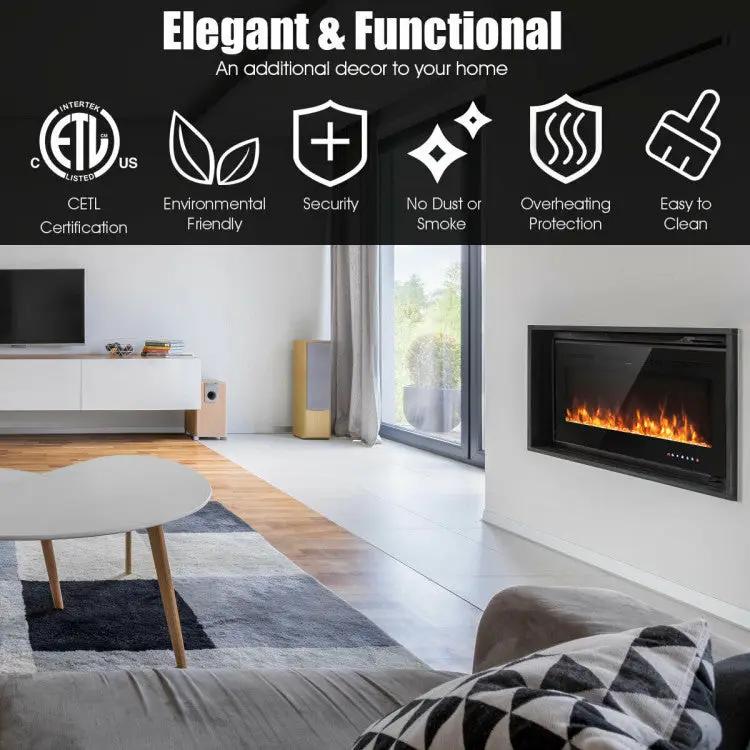 50" Electric Fireplace – Wall Mounted by DirectDeals