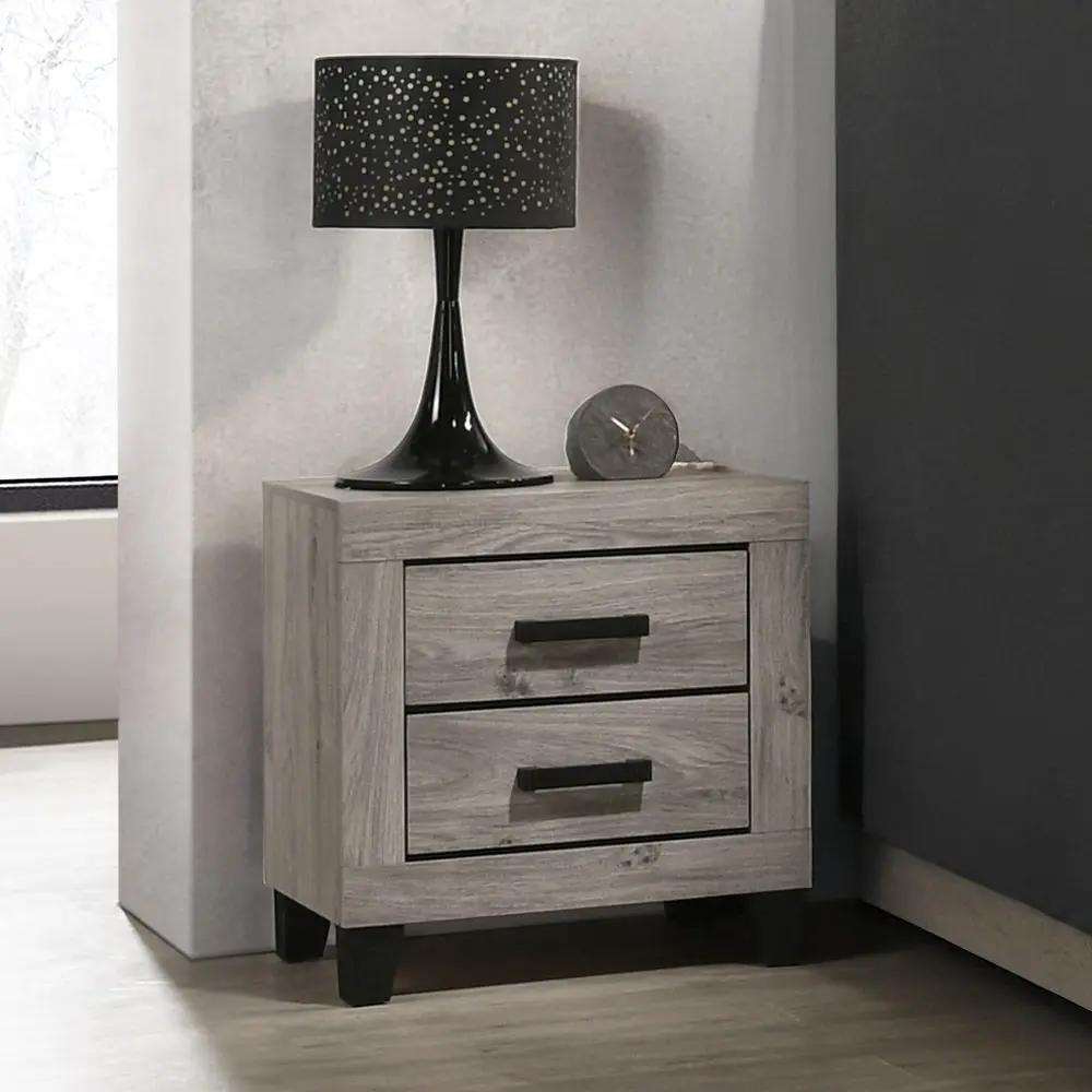 Mari - Nightstand - Light Gray Finish by Unique Piece Furniture