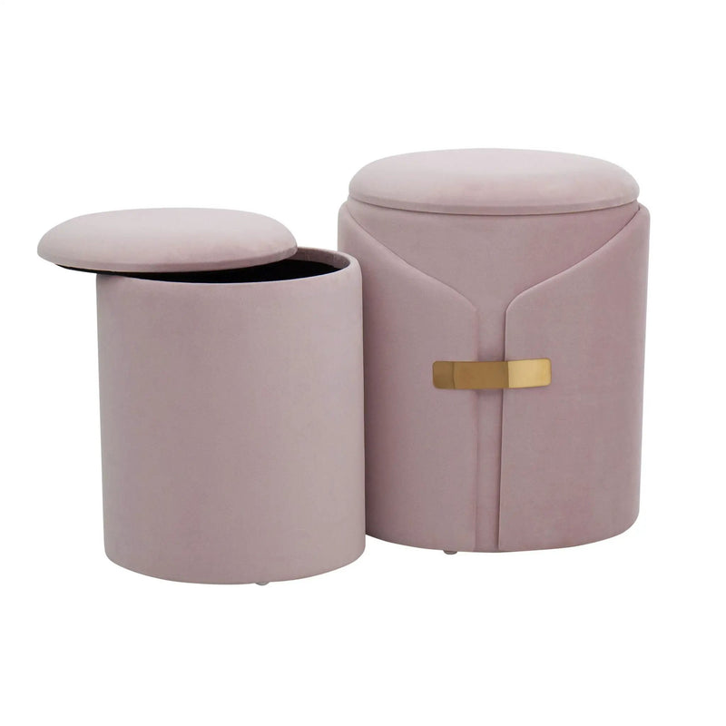 Dahlia - Contemporary / Glam Nesting Ottoman Set by Unique Piece Furniture