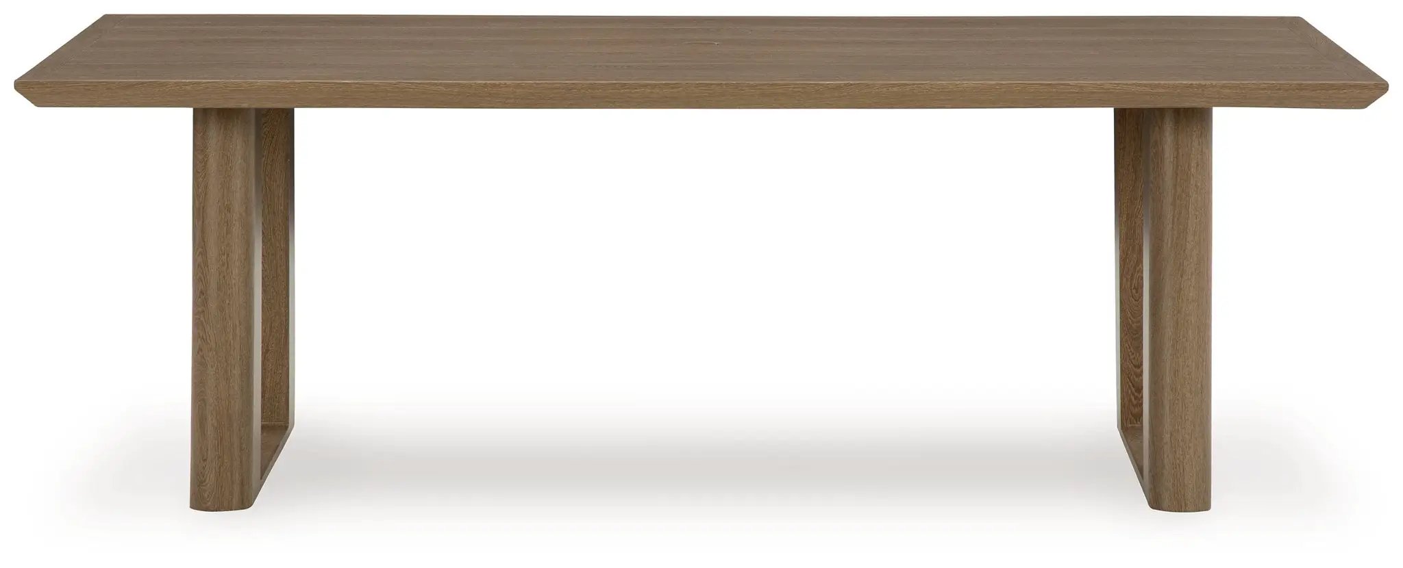Serene Bay - Rectangular Dining Table With Umbrella Option - Dark Brown by Unique Piece Furniture