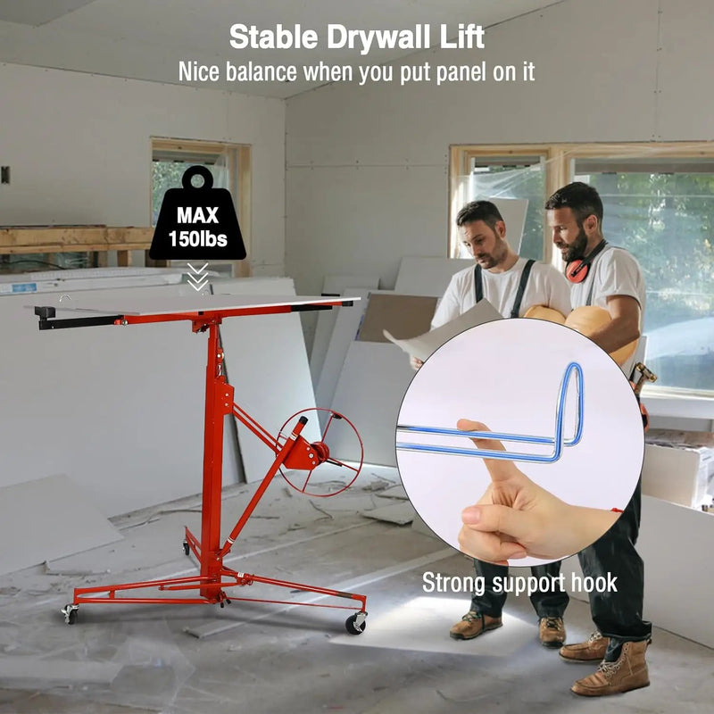 Drywall Lift 11FT - Heavy Duty Sheetrock Hoist by HouseOfZazla