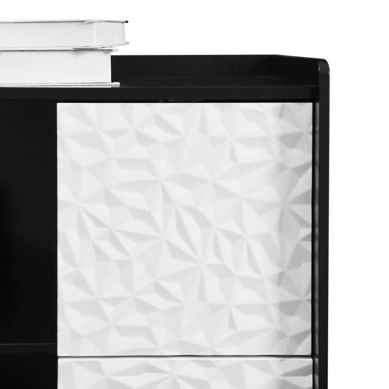 Modern Sideboard Buffet Cabinet With Doors And Unique Panel Styling by HouseOfZazla