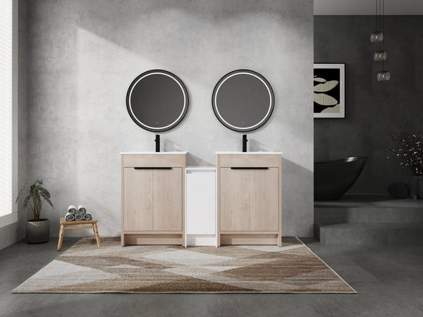 60 Inch Freestanding Bathroom Vanity with Ceramic Sink, photo 2 of 10