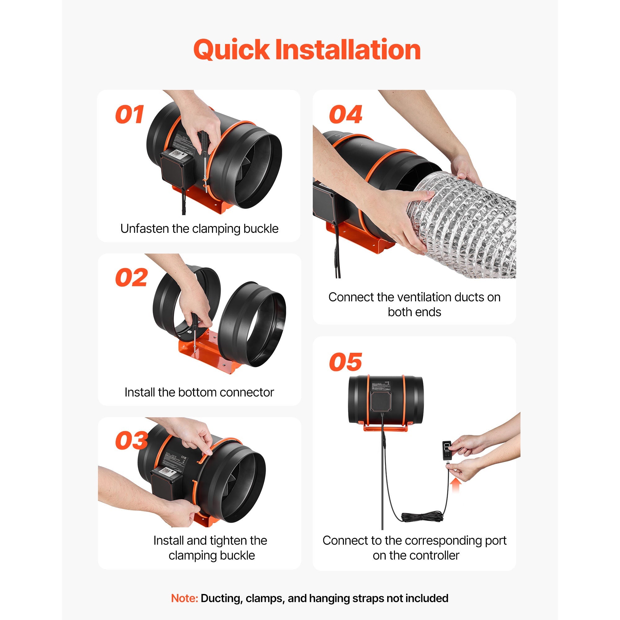 Inline Duct Fan 807 CFM 8 Inch EC Motor Ventilation Fan by HouseOfZazla