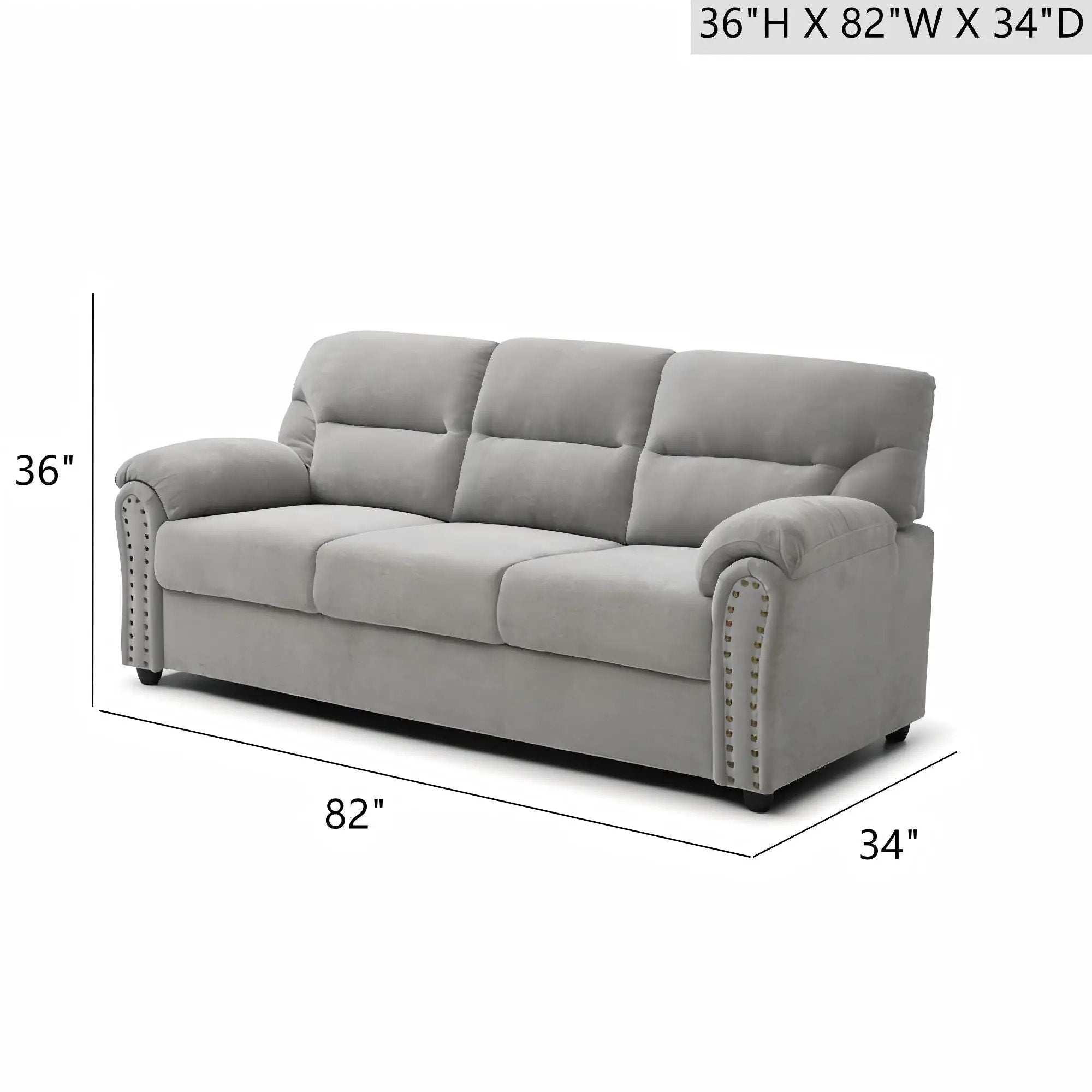 Hamilton - Sofa With Nailhead Trim by HouseOfZazla
