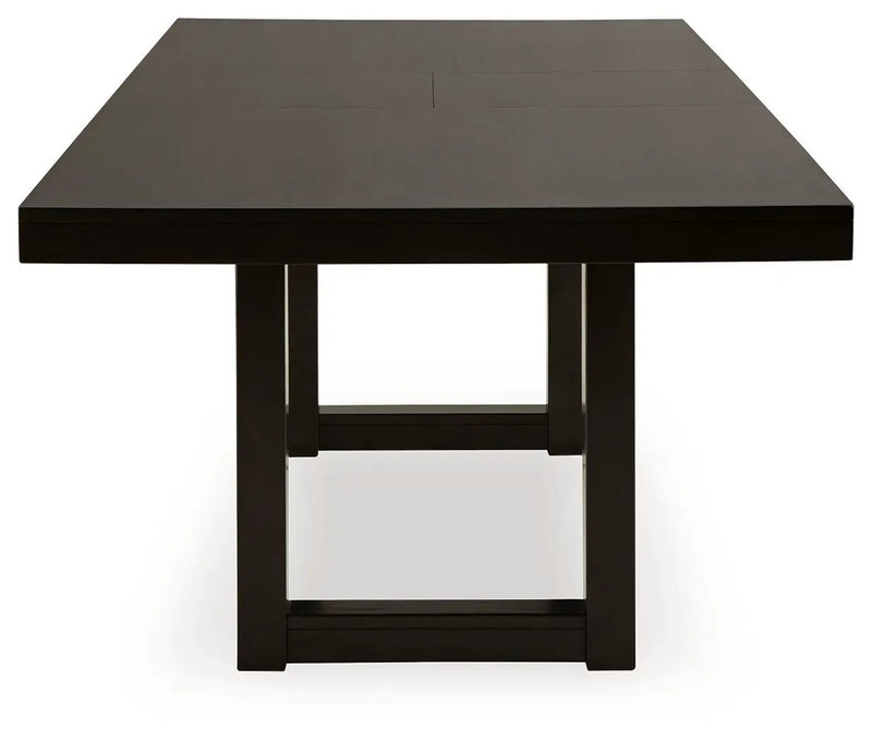 Neymorton - 7 Pc. - Rectangular Extension Table, 6 Side Chairs - Dark Grayish Brown by Unique Piece Furniture