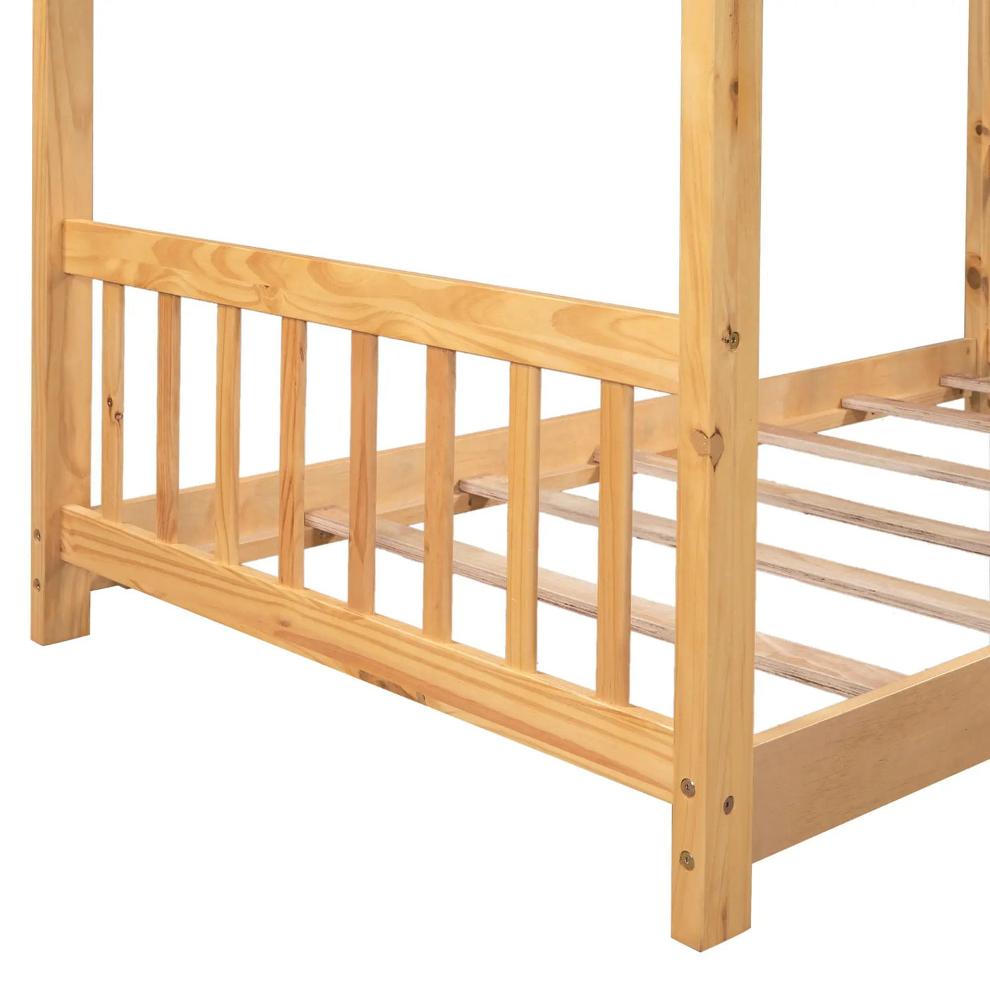 House Platform Bed With Headboard And Footboard, Roof Design by HouseOfZazla