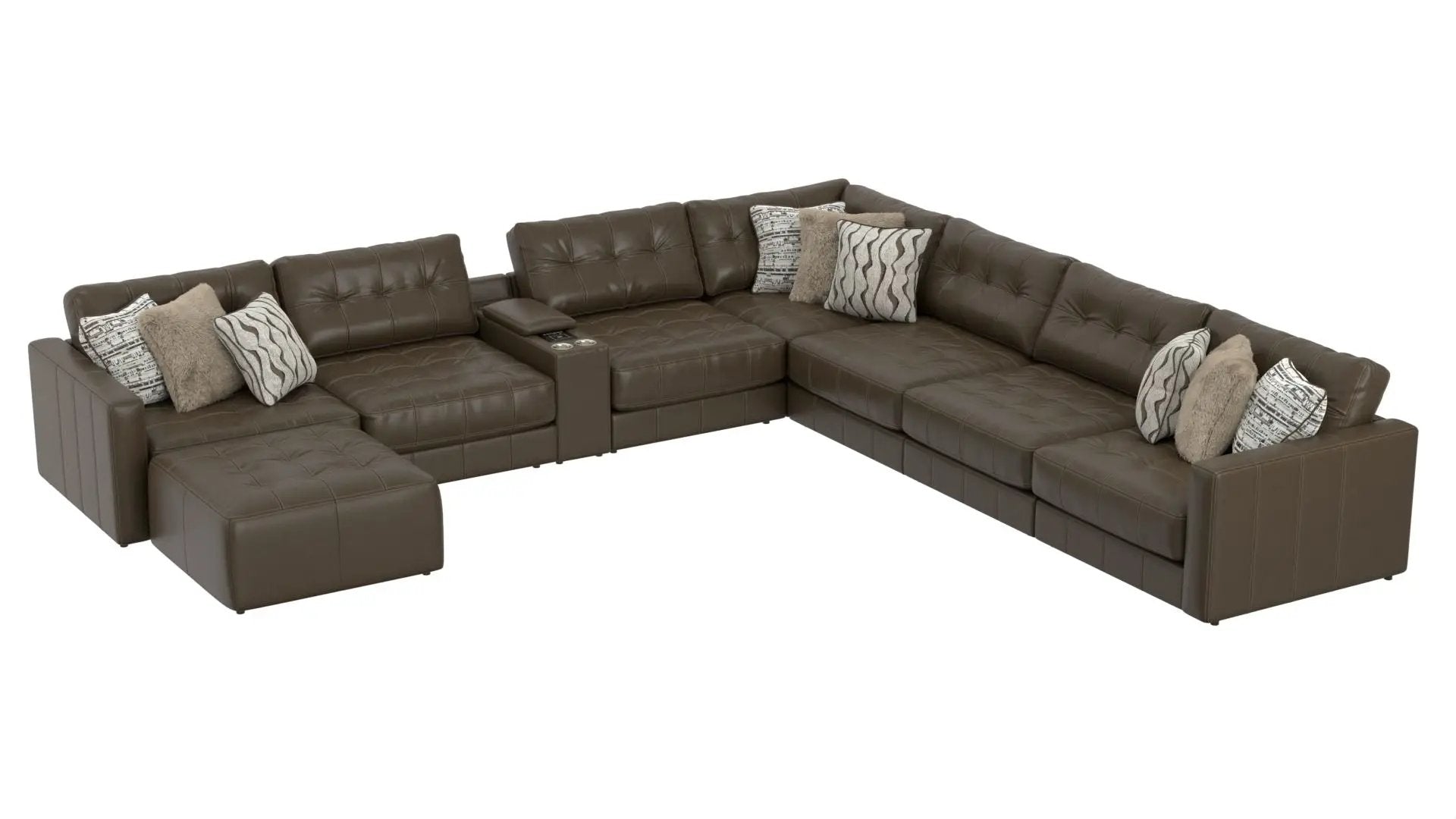 Siena - Modular Sectional And Cocktail Ottoman by Unique Piece Furniture