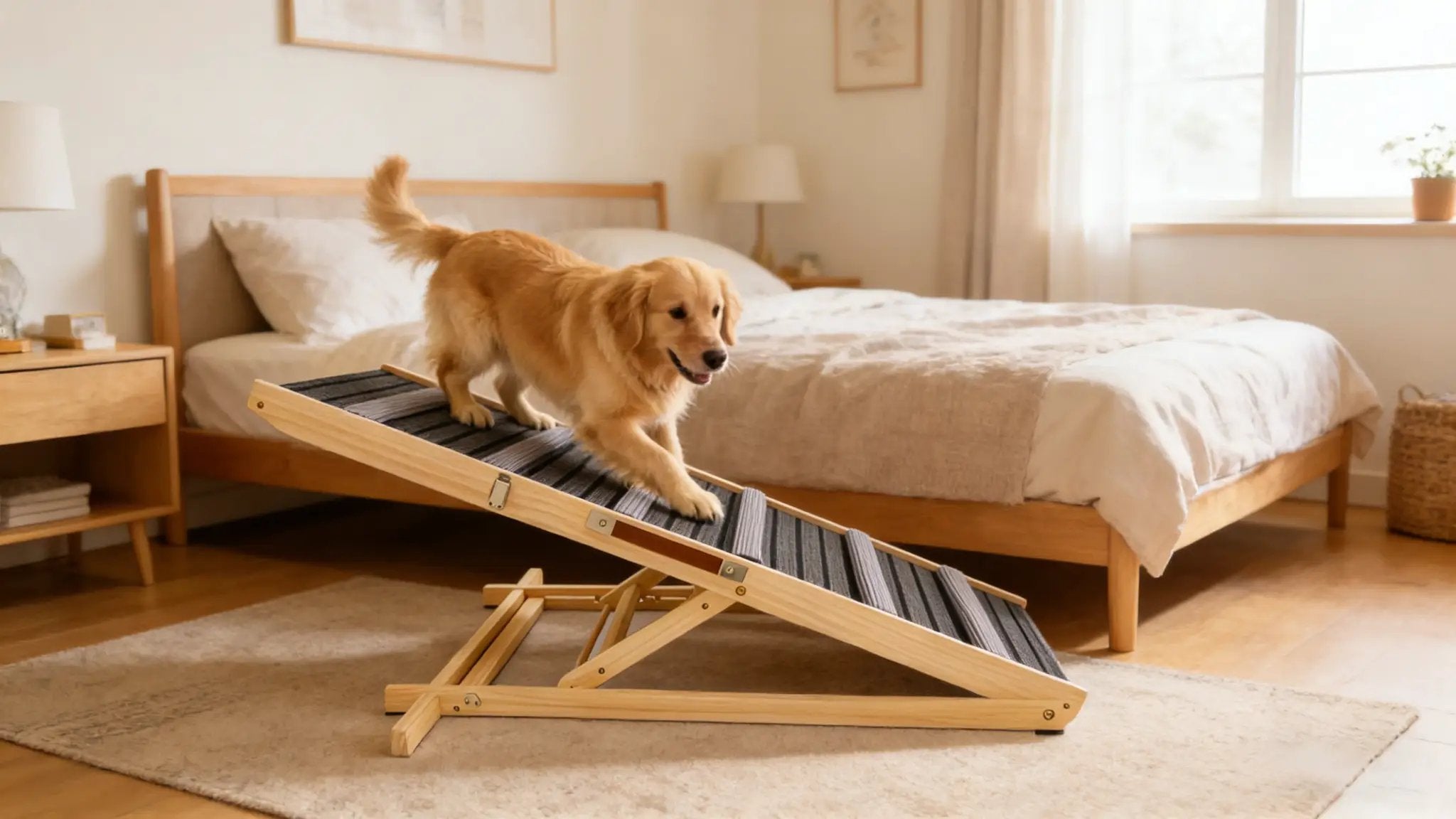 2026 Upgraded Dog Ramp for Couch with Adjustable Heights and Non-Slip Pads by HouseOfZazla