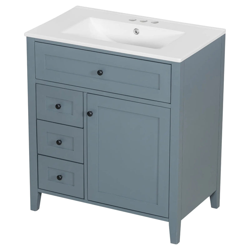 30-Inch Bathroom Vanity with Storage by HouseOfZazla