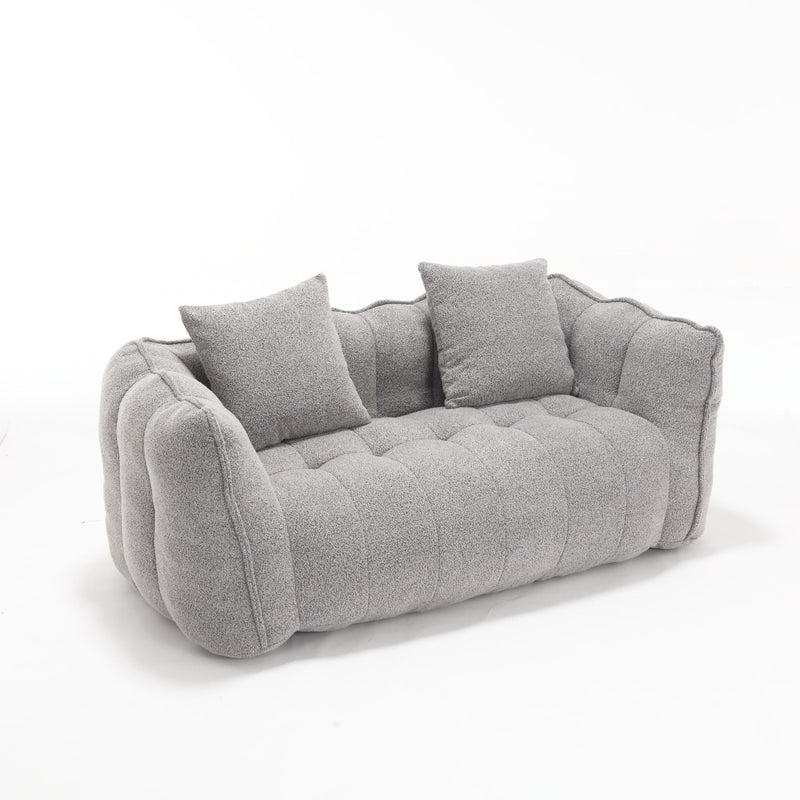 Cozy Beanbag Chair With High Resilience Foam Core For 2 by HouseOfZazla