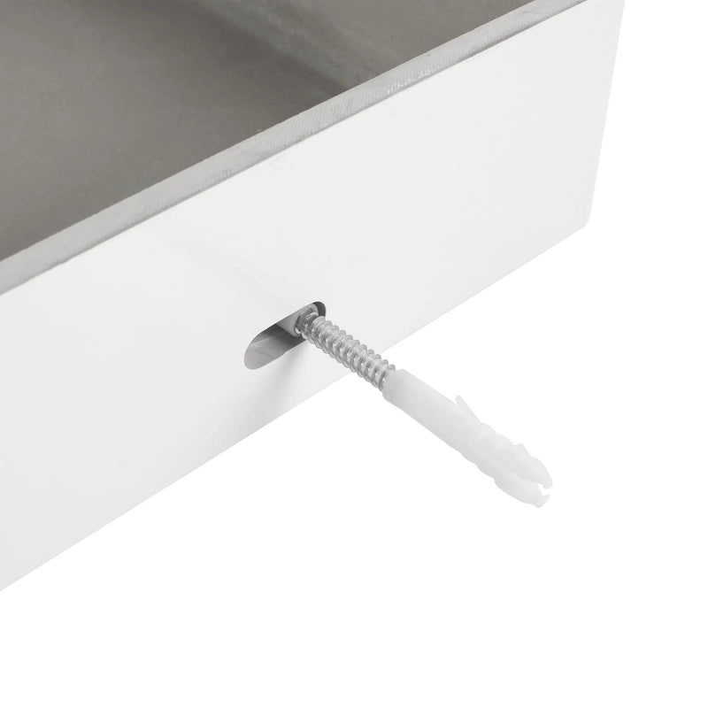 Modern Wall Mounted Bathroom Vanity With Resin Sink And Side Cabinet, Soft Close Drawer, Imitative - Imitative Oak by HouseOfZazla