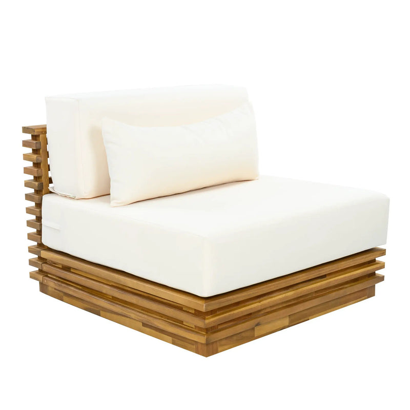 Oversized Outdoor 3-Piece Chat Set with Two Club Chairs and Side Table by HouseOfZazla