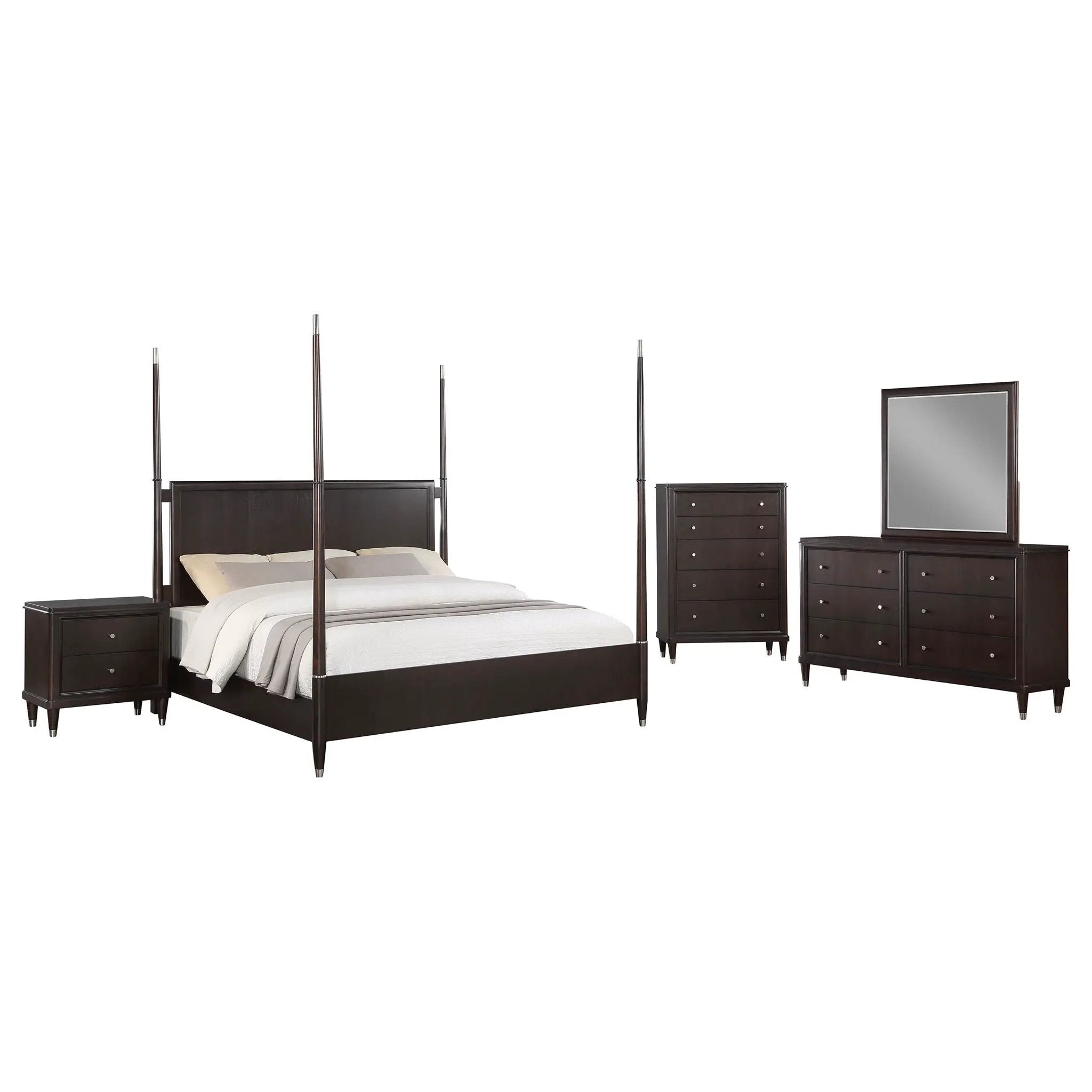 Emberlyn 5-piece Queen Bedroom Set Brown by Unique Piece Furniture