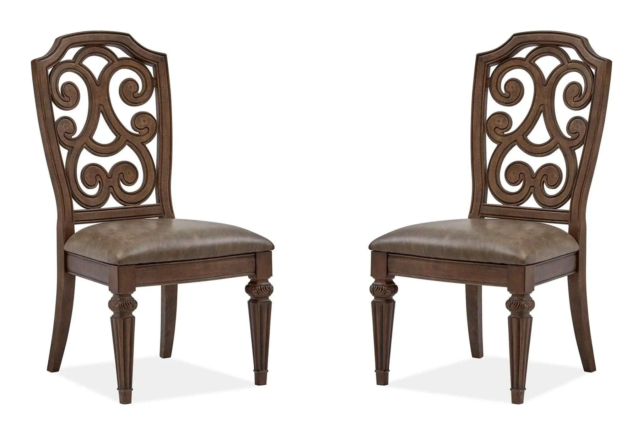 Durango - Wood Dining Side Chair With Upholstered Seat (Set of 2) - Willadeene Brown by Unique Piece Furniture