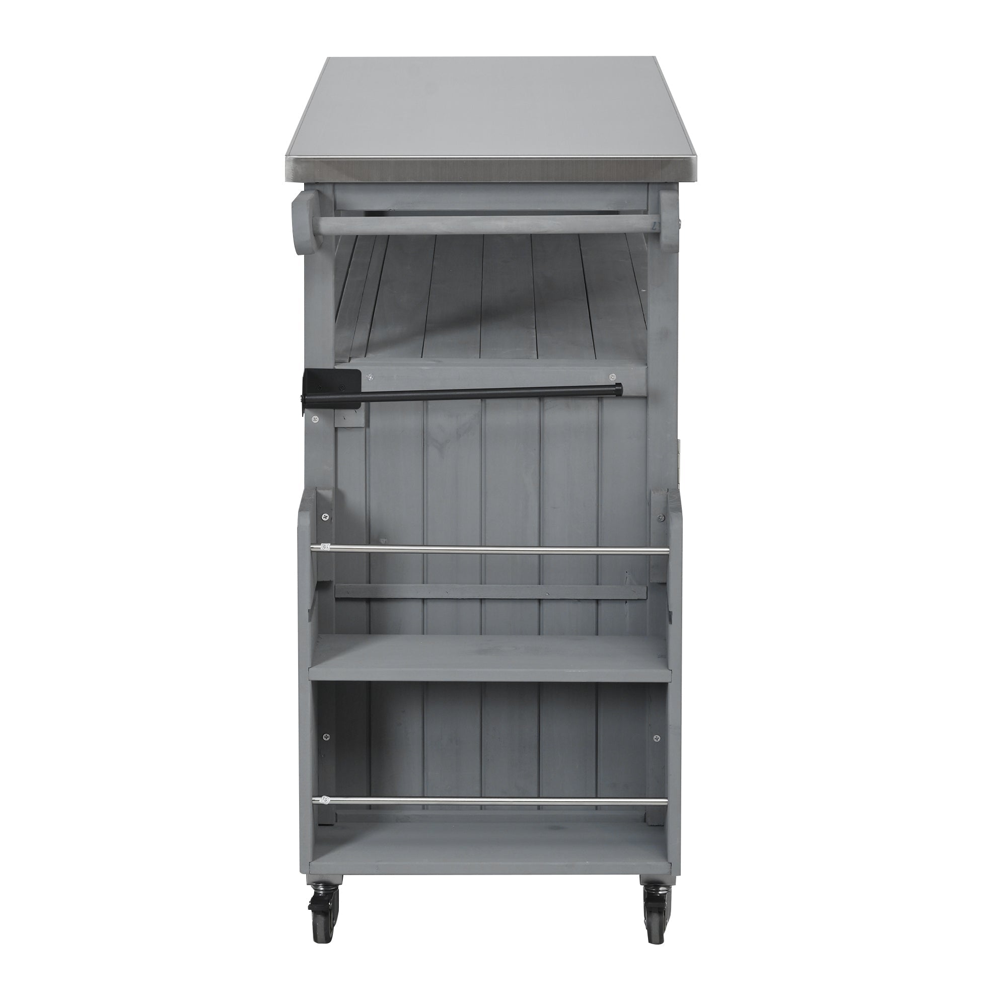 Foldable Outdoor Kitchen Island Patio Mobile Kitchen Cart by HouseOfZazla