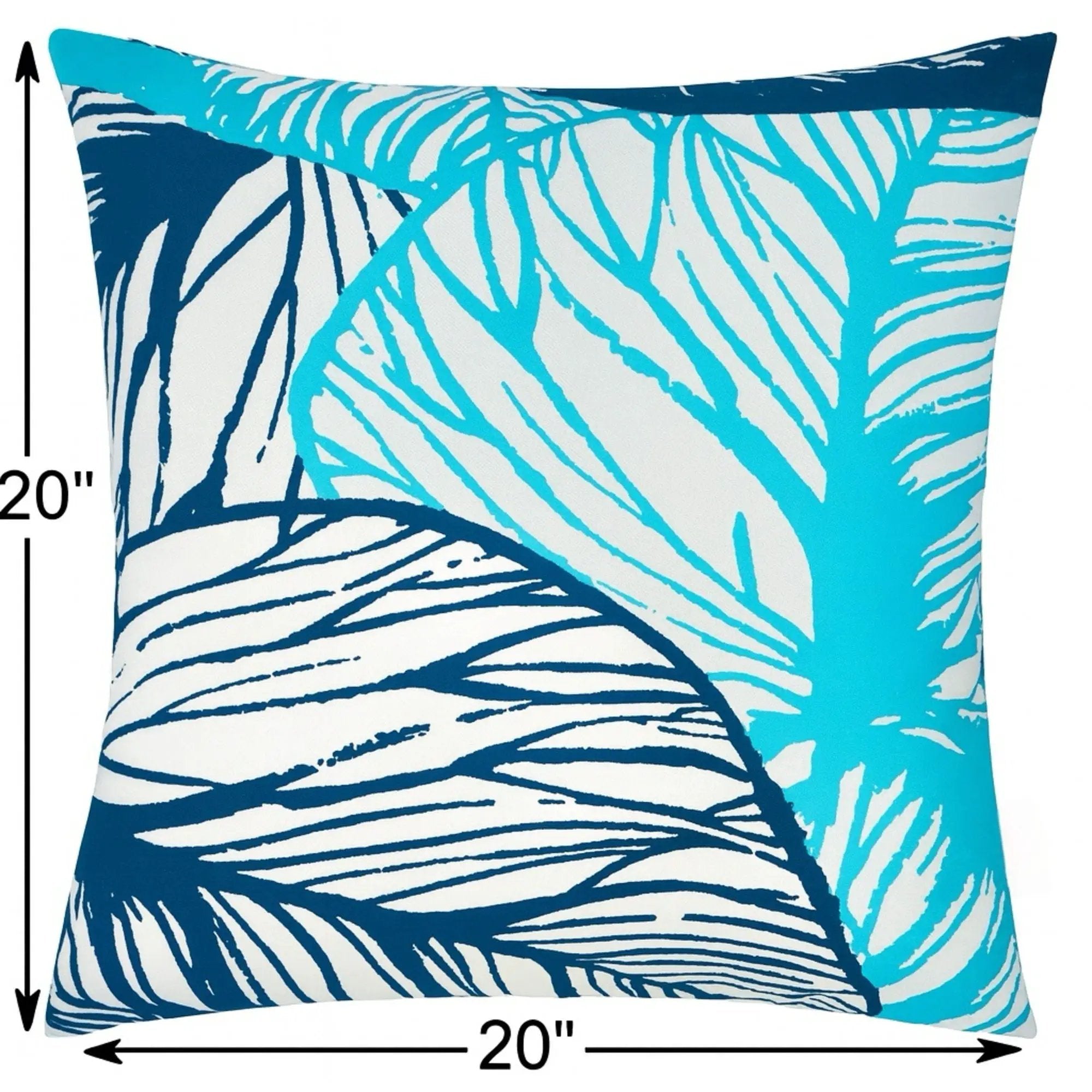 Leaf Vein Outdoor & Indoor Pillow - Indigo by HouseOfZazla