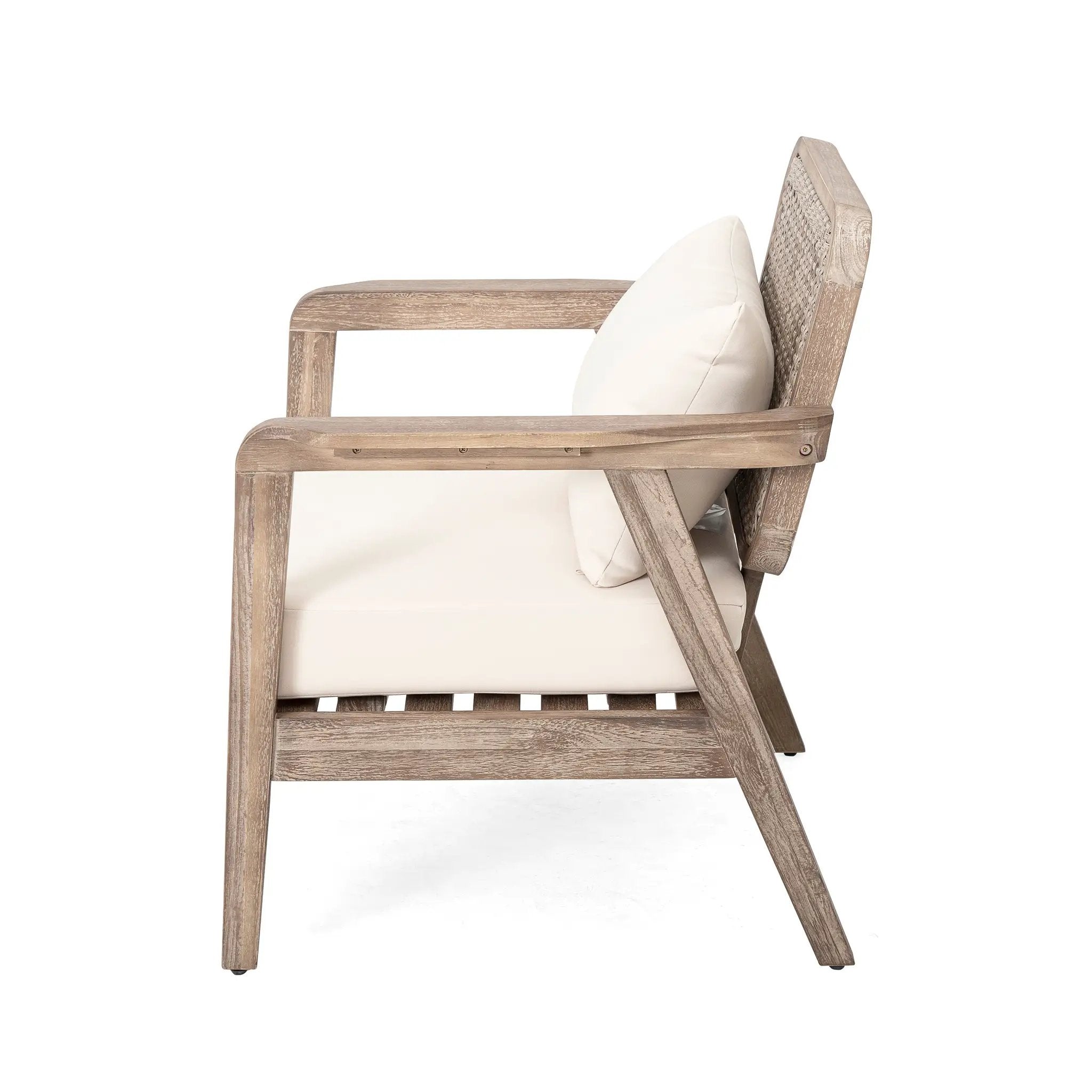Outdoor Acacia Wood Patio Club Chair by HouseOfZazla