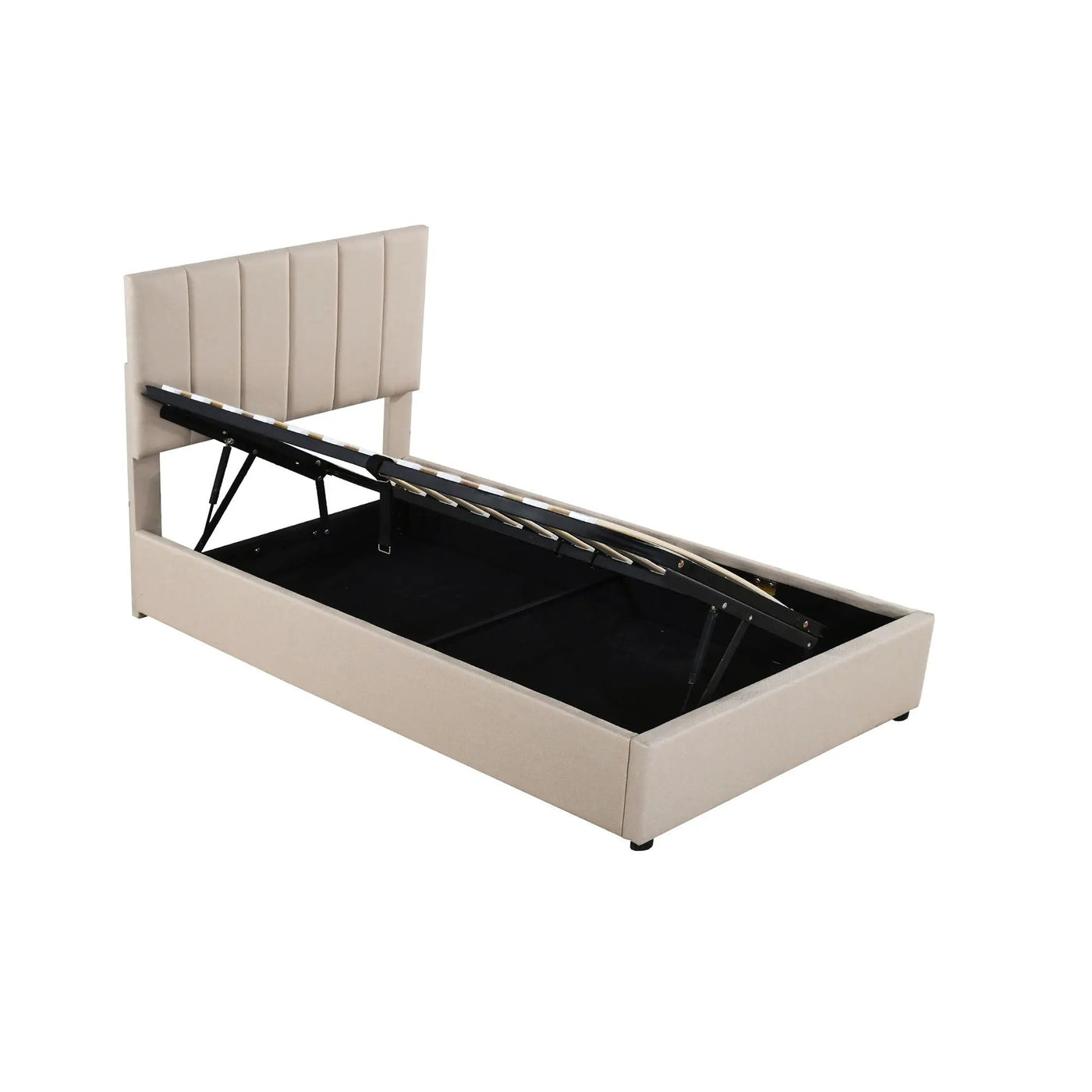 Upholstered Platform Bed With A Hydraulic Storage System by Unique Piece Furniture
