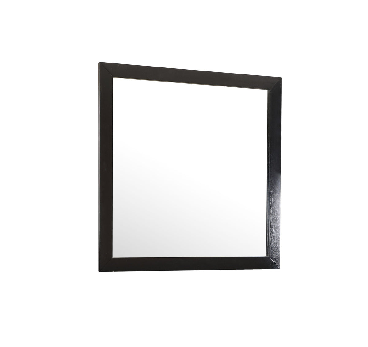 Burlington Modern Design Transitional Wall Mirror with Wood Frame - Dark Red, Black, or White, photo 17 of 17