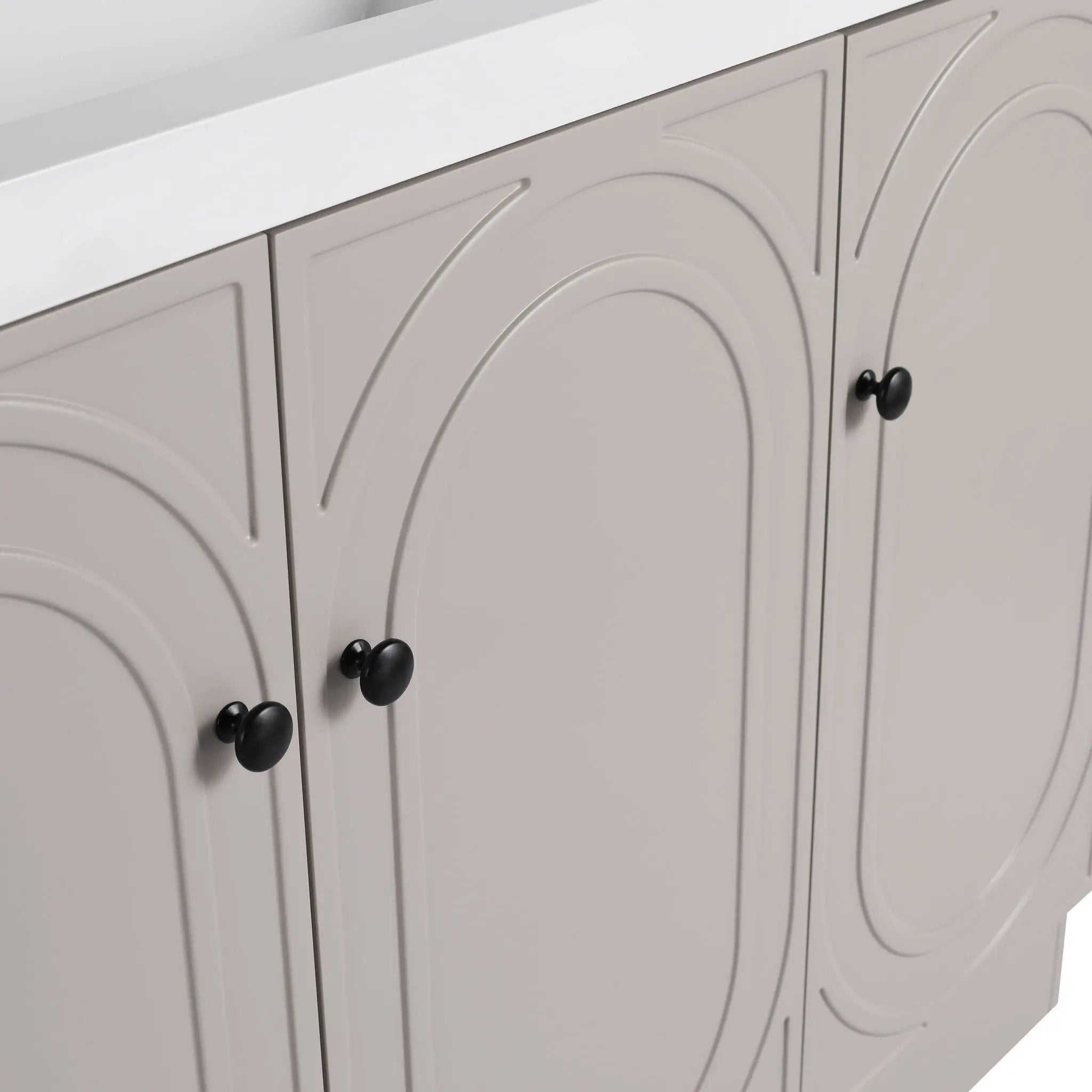 Modern Freestanding Bathroom Vanity With Soft Close Cabinet Doors
